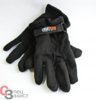робочі рукавиці флісові чорні