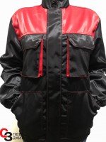 куртка робоча чорна з червоним тк.ортон
