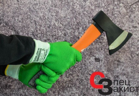 трикотажні робочі рукавиці+латексне покриття