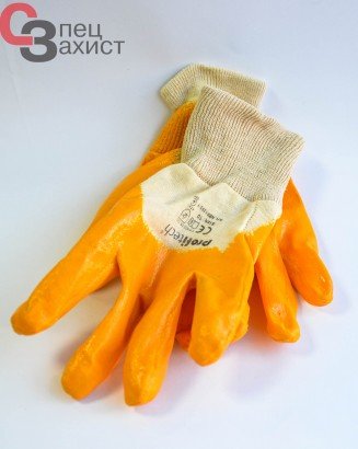 перчатки рабочие с нитрильным покрытием